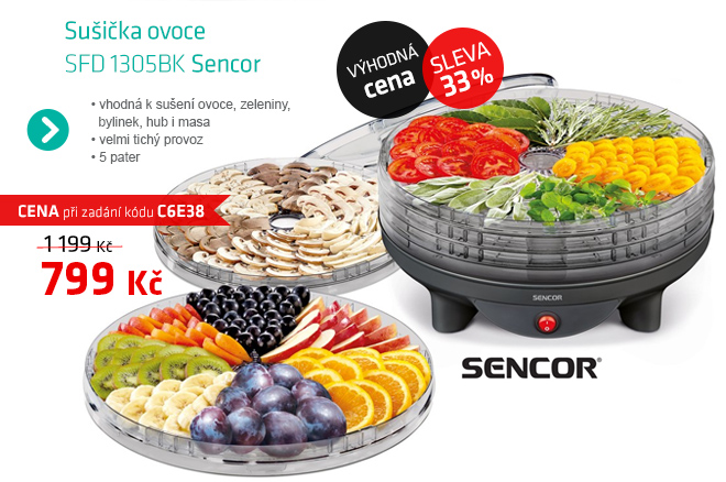 Sencor SFD 1305BK sušička ovoce