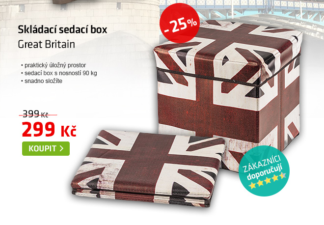 Skládací sedací box Great Britain 