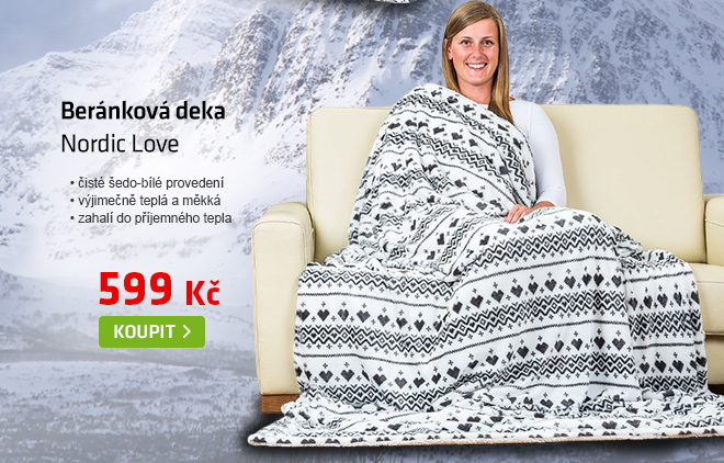 Beránková deka Nordic Love