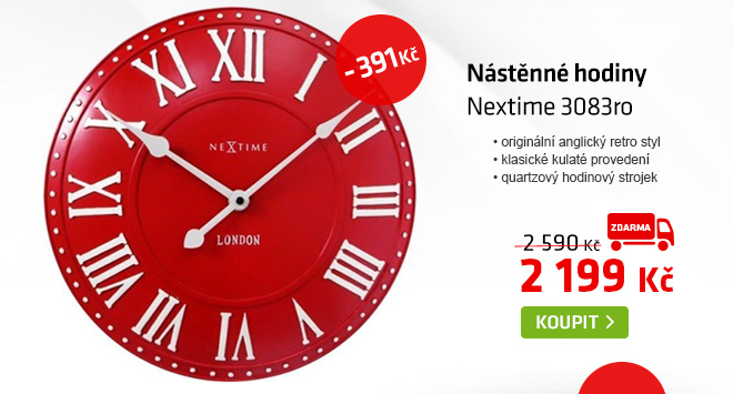 Nástěnné hodiny Nextime