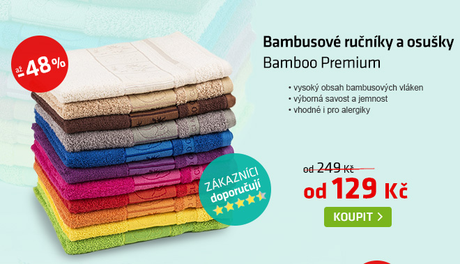 Bambusové ručníky a osušky Bamboo Premium