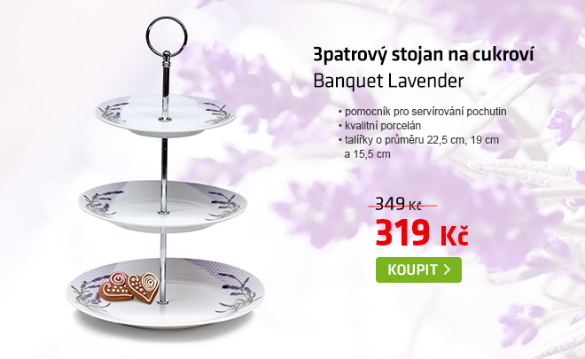Stojan na cukroví Banquet Lavender