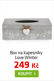 Krabice na kapesníky Love Winter