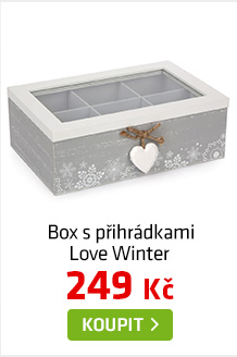 Krabice s přihrádkami Love Winter